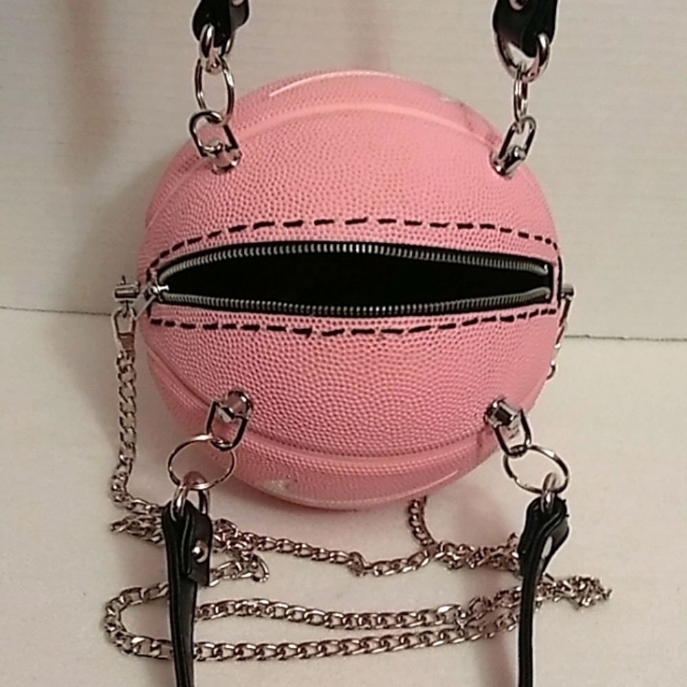 NWT HANDMADE SMALL NIKE SKILLS PINK 🩷 BASKETBALL PURSE 🏀 - Picture 10 of 12